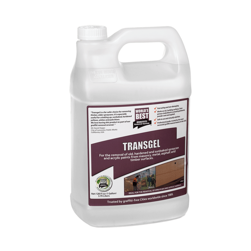 Gallon of World's Best Transgel Paint and Graffiti Remover